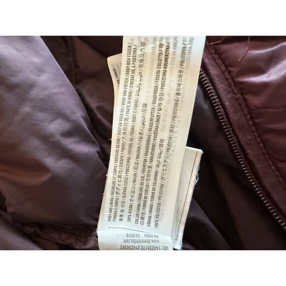 Abercrombie & Fitch Womens Down Puffer Coat Jacket L Lightweight Packable Zip - Picture 8 of 9
